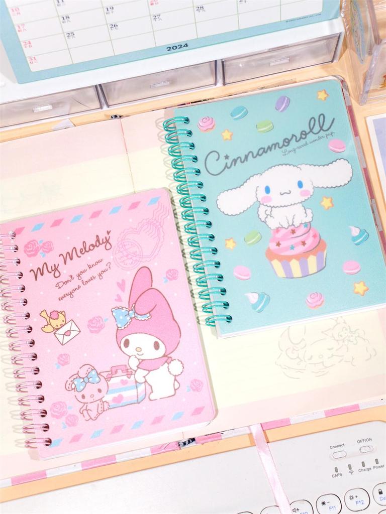 A6 Coil Notebook - Cute Diary with Color Pages for Elementary Students