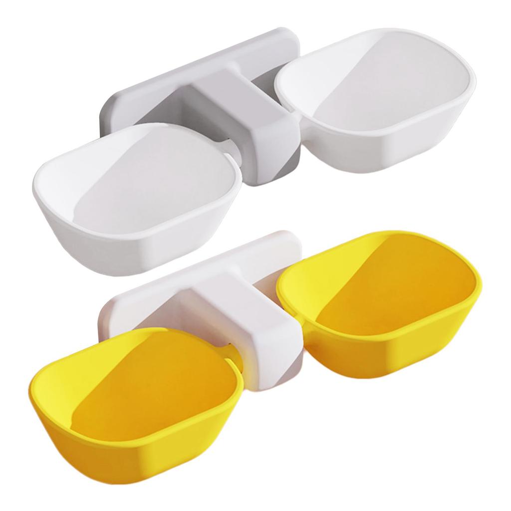 Cat Bowls Wall- Mounted Cat Food Container, Raised Pet Feeding Dishes Hanging