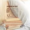 Thoughtful Stepped Up Dad Acrylic Plaque Meaningful Stepdad Gift for Fathers Day Birthday Desktop Keepsake for Home Office 1PC