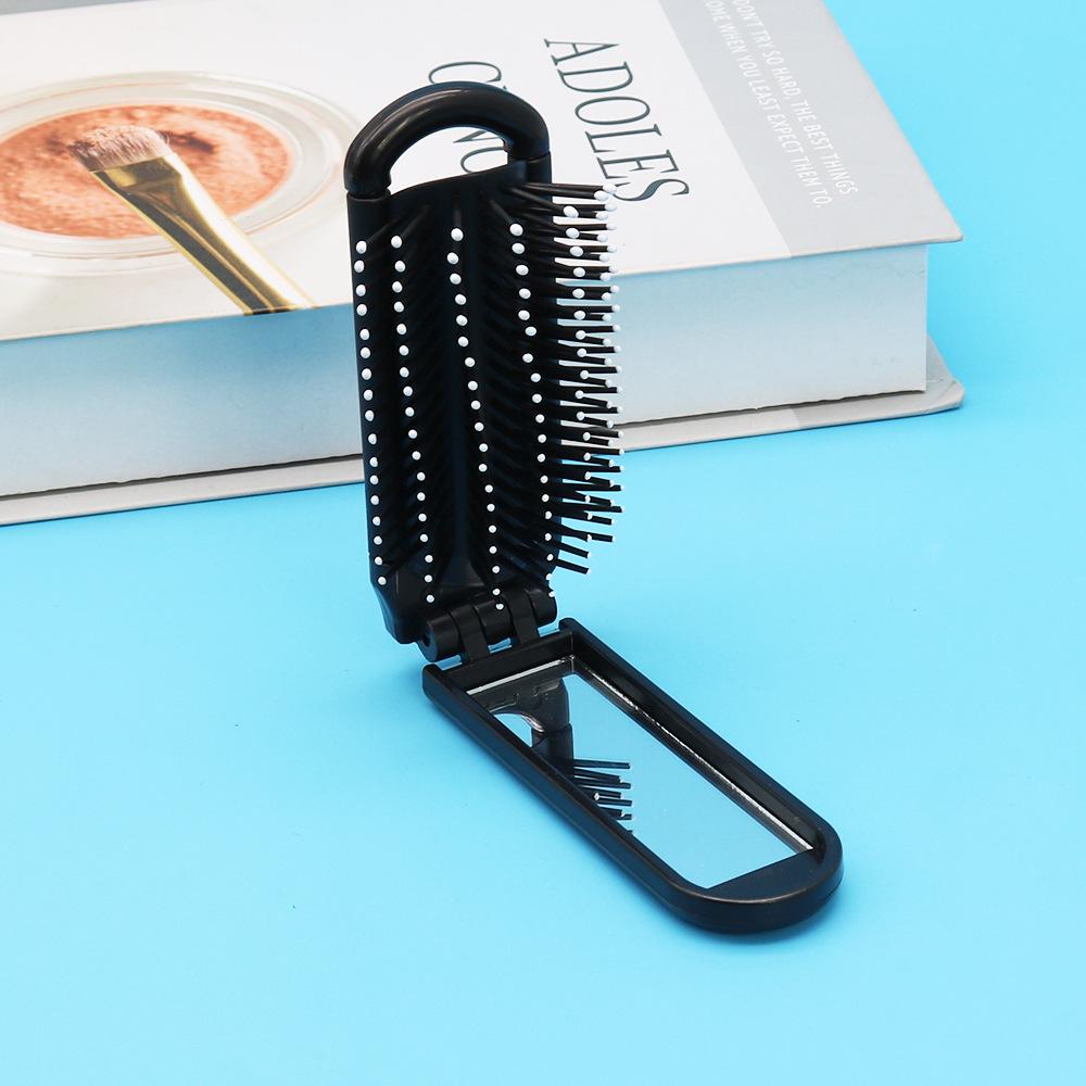 Taşınabilir Katlanabilir Makyaj Aynası ve Air Cushion Saçak Tarağı Seti
