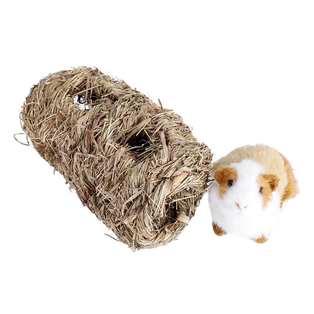 Durable Rabbit Grass House Chew Toy Mat Bed for Hamster Guinea Pig Bunny