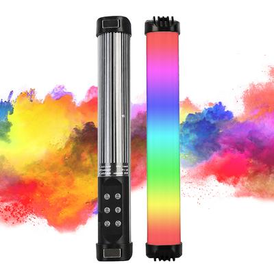 RGB ruční fotografická lampa stmívatelné LED světlo Přenosné vlogové světlo s 2000mAh baterií 49 RGB