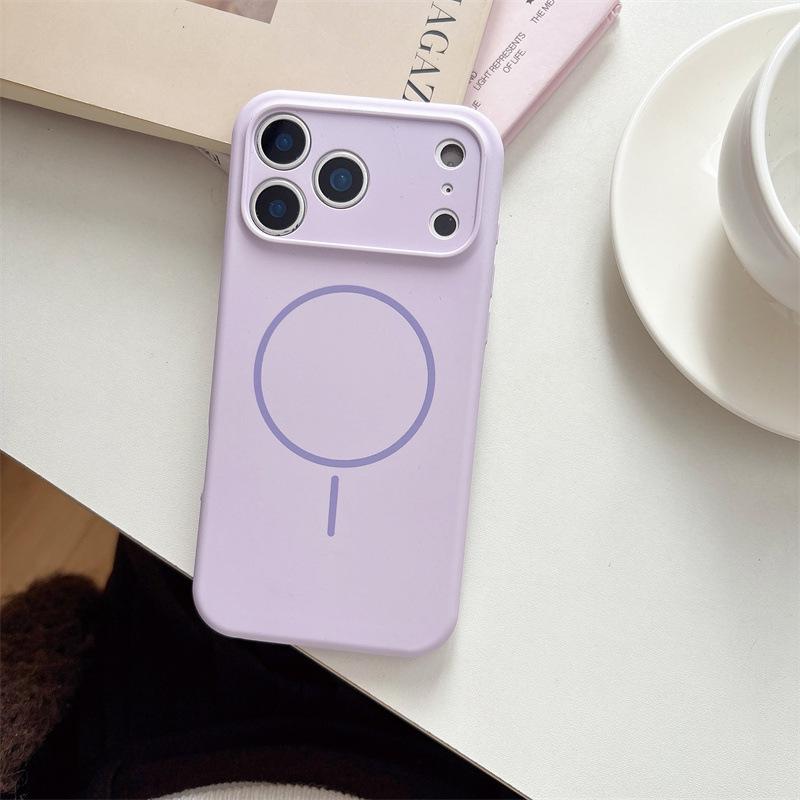 Magnetic Liquid Silicone Anti-Fall Case for iPhone 14/13/12/11 Pro Max 17