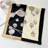 Double-side 100% Real Silk Scarf for Women Spring and Summer Mulberry Silk Ribbon Scarf All-match Small Long Neckerchief Shawl