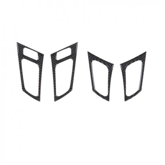 4Pcs Carbon Fiber Interior Door Handle Cover Trim For Acura TL 2004-2008