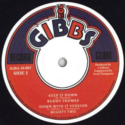 10inch Record RUDDY THOMAS GEORGE NOOKS Keep It Down Creator JGRA10007 Joe Gibbs UK 1977 UK Reggae Ska Dub