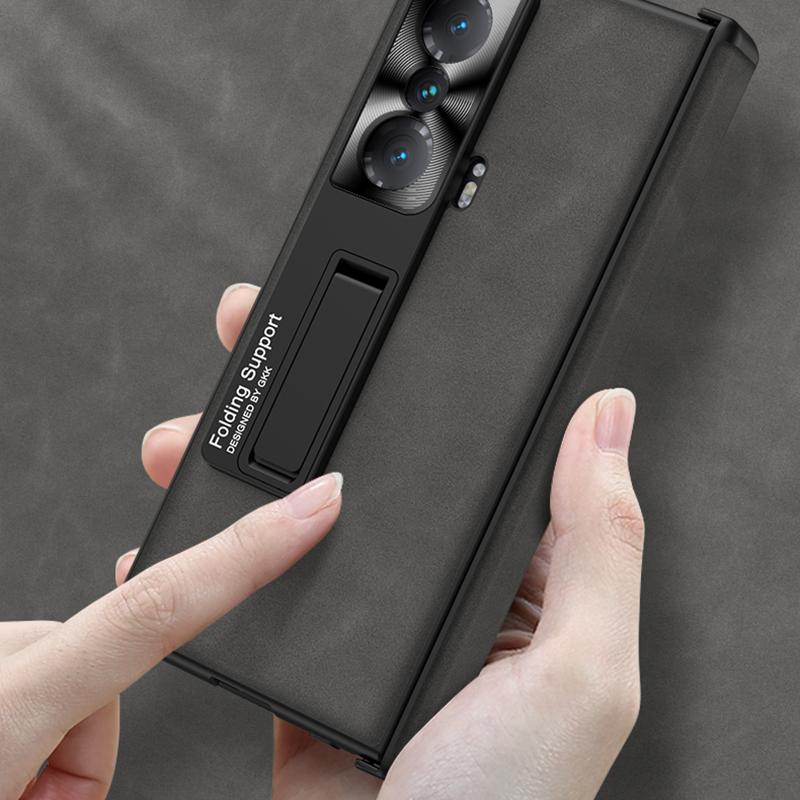 GKK For Honor Magic Vs 5G Case Magnetic Hinge Matte Phone Cover with Tempered Glass Film
