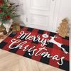 Christmas Doormat—Christmas Tree Pattern, Stain-Resistant Entryway Rug for Front Door, Festive Holiday Vibe Decor Mat