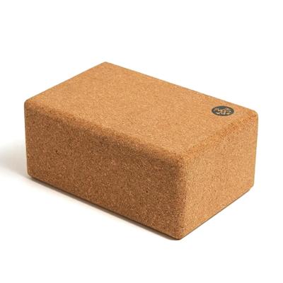 Bloque de corcho Manduka, artículos de yoga, auténtico japonés, ayuda para la postura, soporte natural/marrón