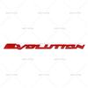 Applicable To Outlander Lancer Diamond Yishen Modified EVOLUTION Car Logo Rear Logo Body