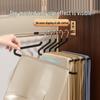 Goose-Shaped Non-Slip Pants Rack, 2-in-1 Z-Shape Hanger with Non-Marking Clips for Wardrobe Storage