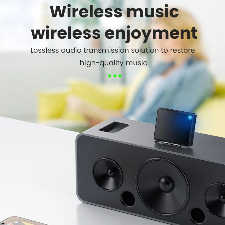 30 Pin Bluetooth 5.4 Audio Receiver A2DP Music Mini Wireless Adapter for iPhone iPod 30 Pin Jack Analog Speaker