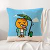 R-Ryan K-Kakao Cushion Cover Linen Organic Fabric Double-Sided Printing Breathable Pillow Case Sofa Home Decor Gift