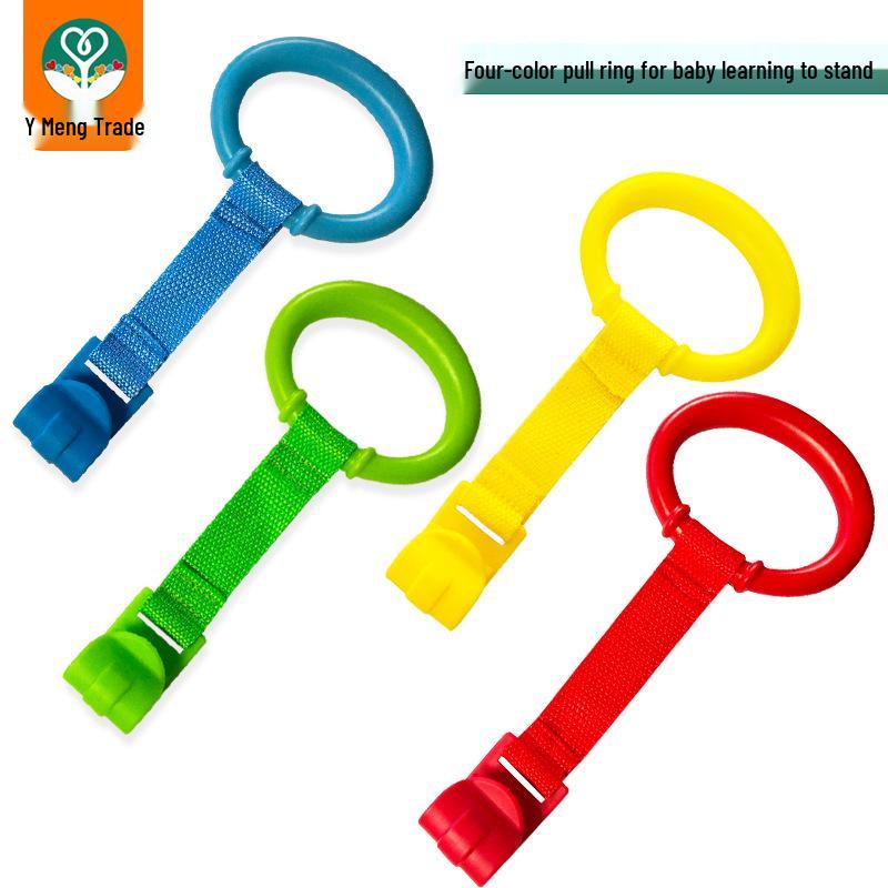 Baby Crib Pull-Up Ring – Walking Aid & Hanging Toy