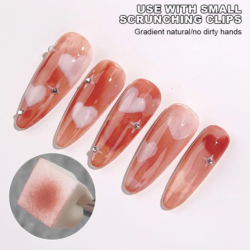 50Pcs/Bag Square Soft Sponges Gradient Nail Art Stamper Tools Color Fade Easy Transfer Stamping 1cm Mini Sponge Nail Art Tools