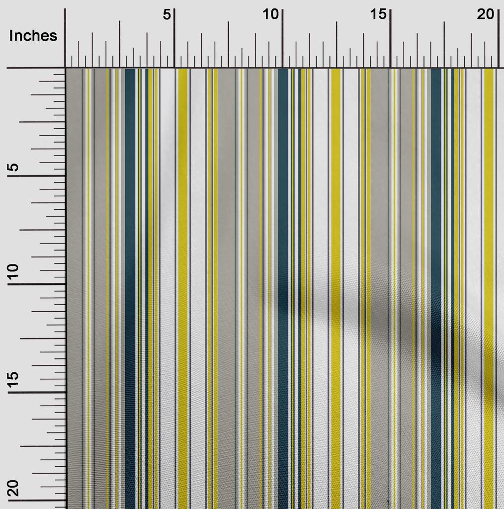 oneOone Cotton Flex Fabric Multicolor Stripe Fabric Prints By Yard 40 Inch