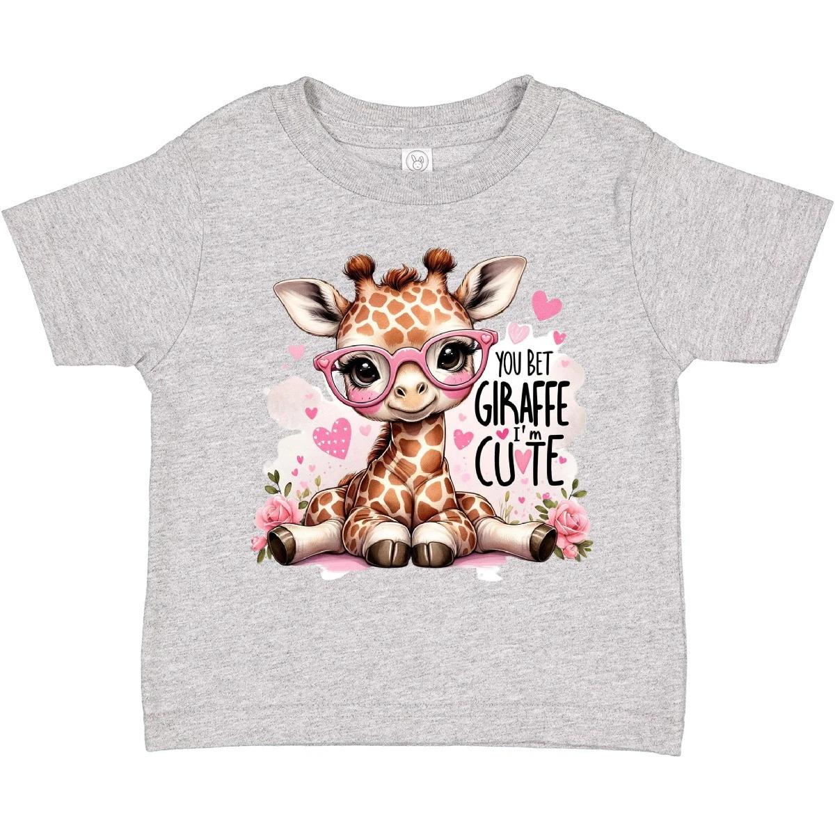 Inktastic You Bet Giraffe I m Cute Toddler T-Shirt Animal Child Preschooler Kid 120