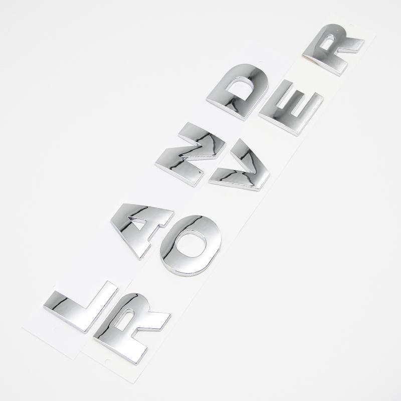 Premium 3D ABS Land Rover Letters Car Front Hood Bonnet Emblem Replacement Accessories For Land Rover Discovery Defender Evoque BQ9
