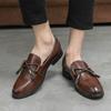 High Quality Mens Dress Wedding Fashion Designer Office Leather Comfy Business Formal Italy Driving Casual Loafers Shoes for Men