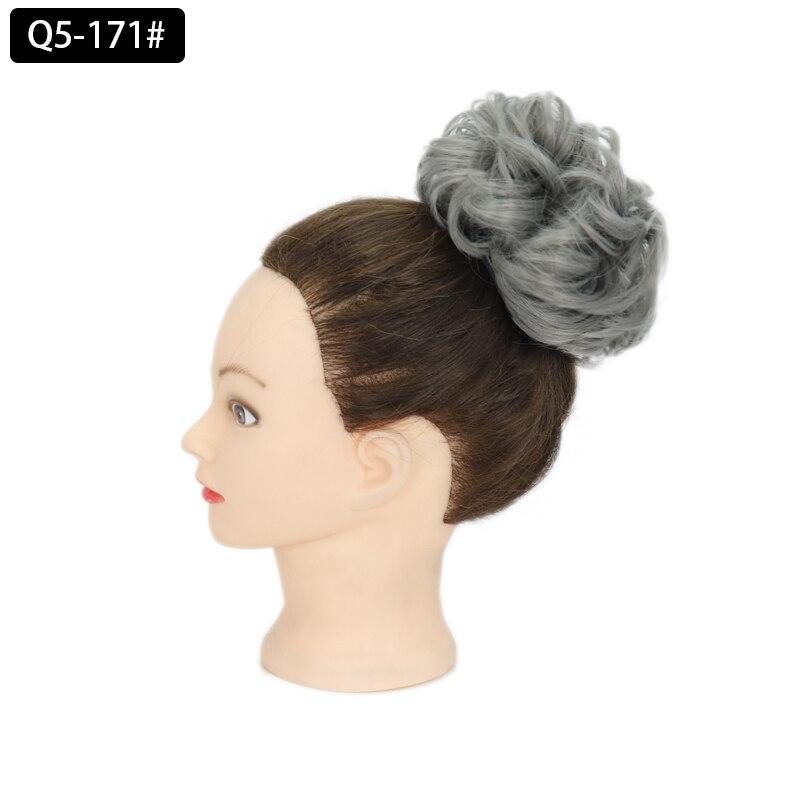 MERISIHAIR Saç Uzatma Elastik Chignon Sentetik Scrunchies Kıvırcık Topuz Saç Kabarık Donut Sahte Saç Postiş Kadınlar için