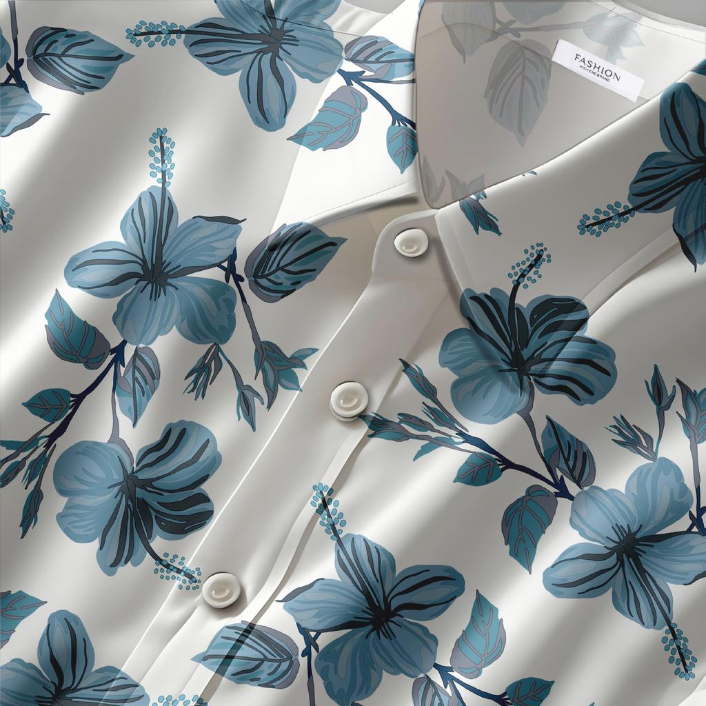 Ins Fashion Men'S Casual Short Sleeve Shirt Men'S Hawaiian Vacation Trend Jacket