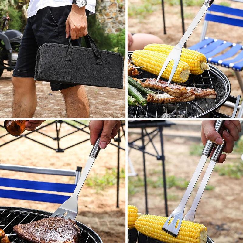 20-Piece Stainless Steel BBQ Tool Set