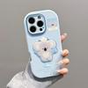 English Koala for Apple 16promax Fine Hole Fat Phone Case for IPhone15/14/13/12 New Style