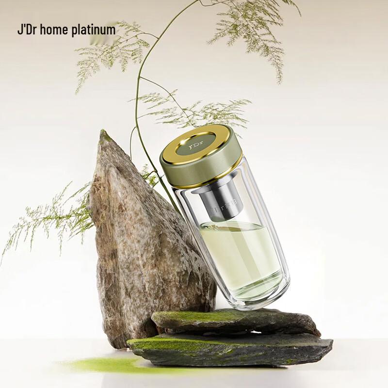 J DR Vientiane Series Double Wall Glass Tumbler 360ml