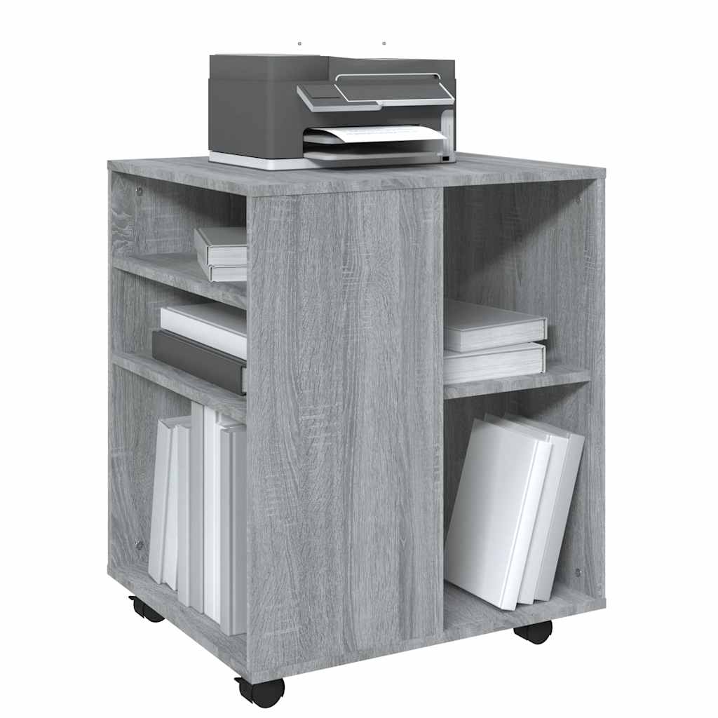 Mobile Filing Cabinet Grey Sonoma 60 x 53 x 72 cm Particleboard