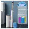 Disposable Toilet Brush - Toilet Bowl Cleaner Cleaning Supplies Toilet Brush with Holder 18Refills for Deep Cleaning and Hygienic Bathroom Maintenance