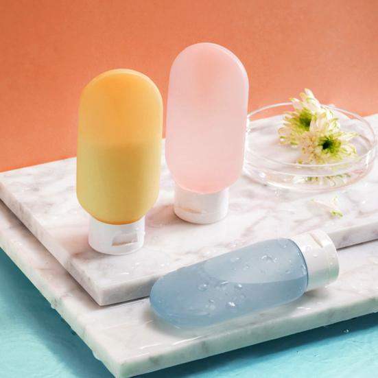 3Pcs/Set 60ML Travel Refillable Bottle Portable Leak Proof Reusable Lotion Shampoo Mouthwash