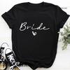 Unisex T Shirt Team Bride Bachelorette Party Shower Hen Party Bridesmaid Print Tshirt 2026 Girls Wedding Female Tops Tees