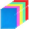 25 Pack L-Type Clear Plastic Folder A4 Letter Size Plastic Document Folder Project Pockets for School Office, 5 Colors