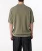 Musinsa Standard Cool Touch Slit Neck Knitted Polo Shirt [Sage]