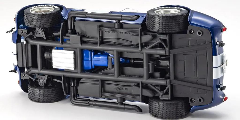 Kyosho Original Scale Shelby Cobra Finished Model KS08048BLMW 1/18 427S/C (Blue/White Stripes)
