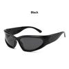 Y2k Punk Wrap Around Sunglasses Women Men Luxury Designer UV400 Sport Eyewear Vintage Fashion Goggles