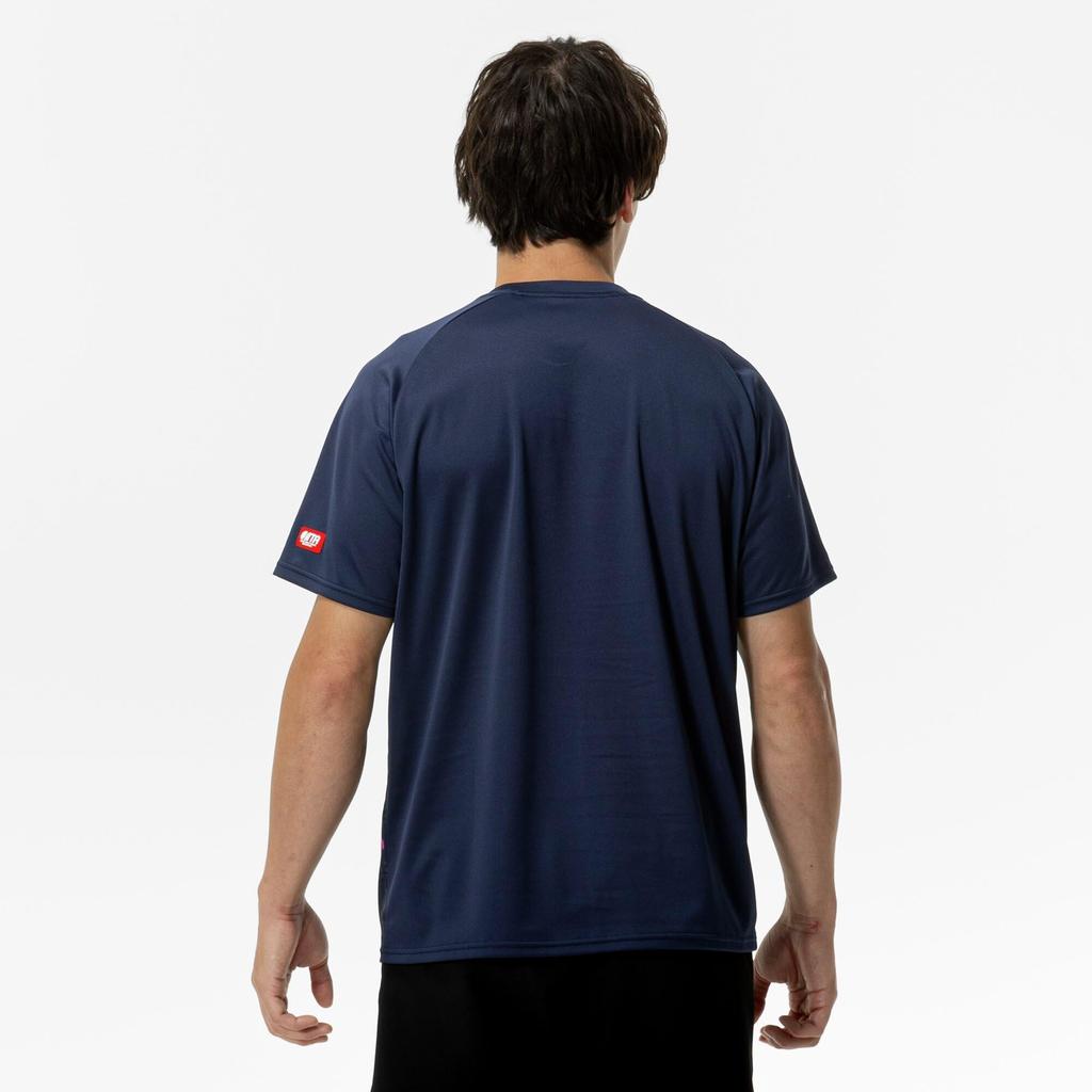 Mizuno Table Tennis Game Short JTTA Dress Navy Shirt, Sleeve, Certified, Moisture-Wicking, Quick-Drying, Unisex, 82JAC104,