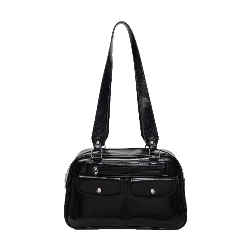 Large Capacity Portable Small Square Bag Popular Bowling Bag 2025 New Trend Underarm Bag Korean Version Fashion Shoulder Bag