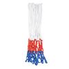 2pcs Heavy Duty Basketball Net Replacement White Red Blue Color Splicing Basketball Hoop Net