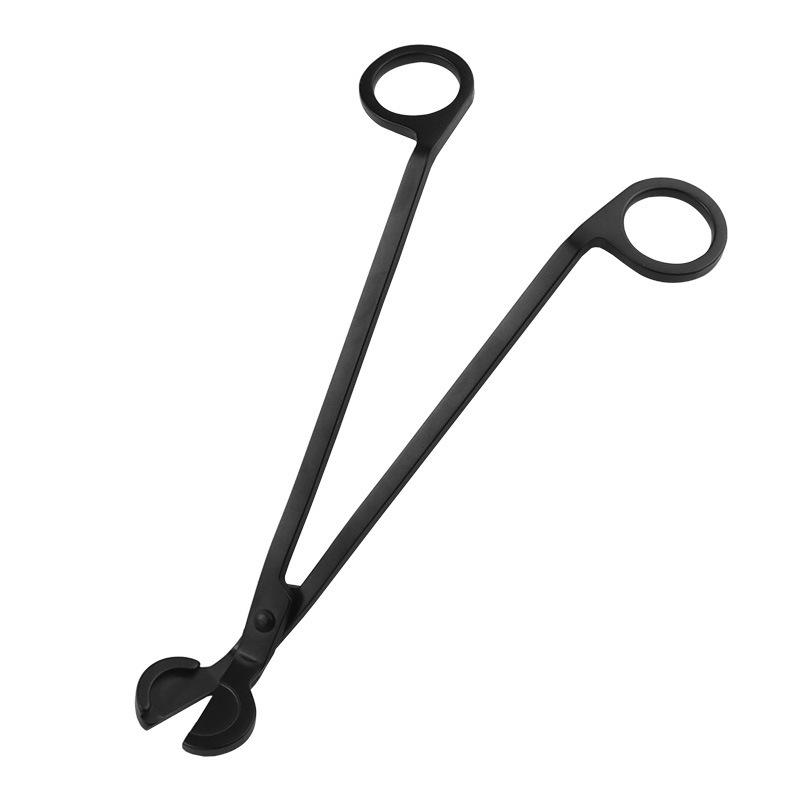 Black Stainless Steel Frosted Candle Wick Trimmer Scissors