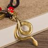 Wealth Zodiac Keychain Brass Car Key Chain Retro Snake Key Ring  Women
