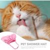 Balacoo Helmet Elastic Sphynx Indoor Cat Puppy Bath Pets Dogs Easter Ears Turban Household with Accessories Cap Wash Hat Band Ear Shower Adjustable