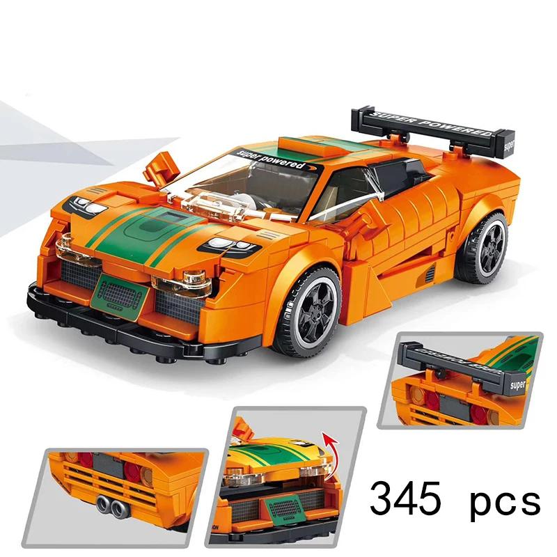 Technical Car City Speed  Sports Car Building Blocks Carro Rennau Voiture Vehicle MOC Educational Construction Toy