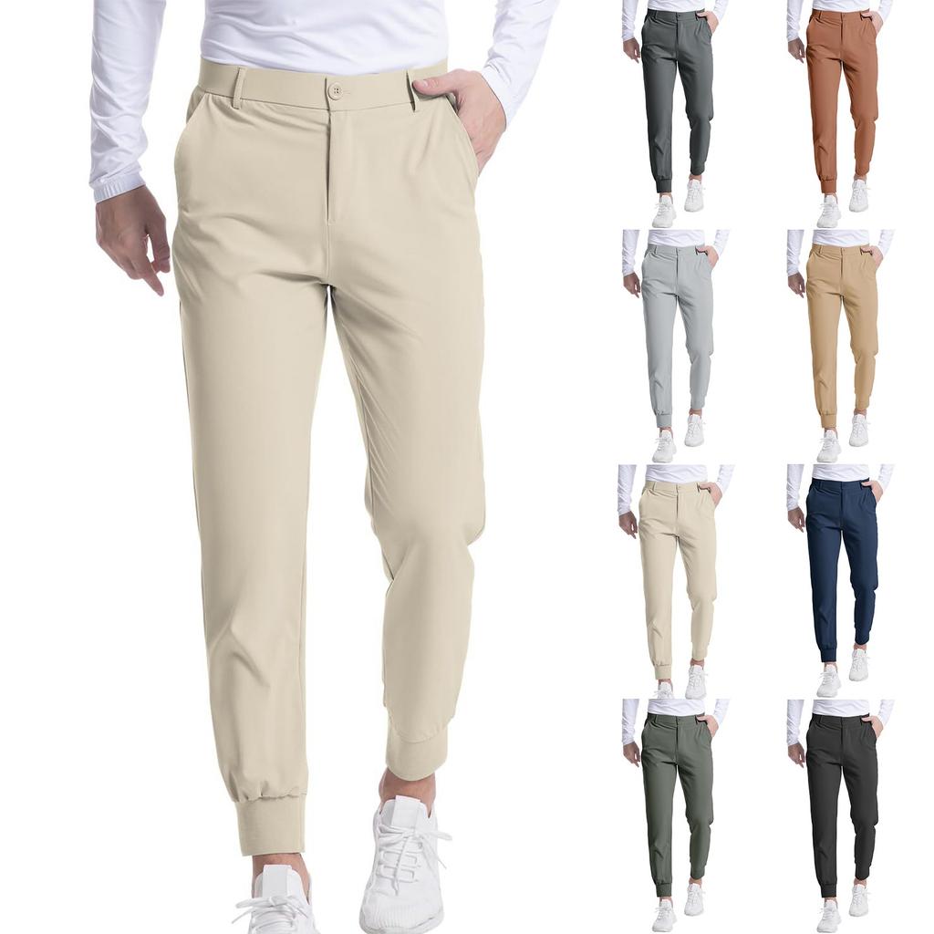 Men's Golf Joggers Pants Stretch  Work Dress Pants Athletic  Casual Pants With Pockets