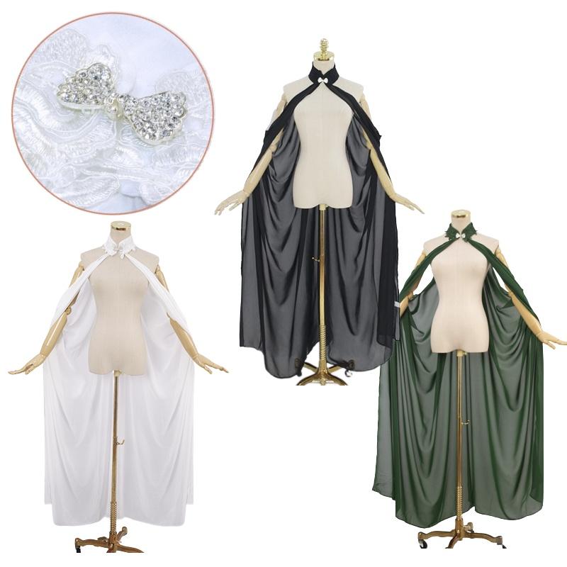 Elegant Ivory Chiffon Neck Wrap Cape For Women Lightweight Bridal Shawl