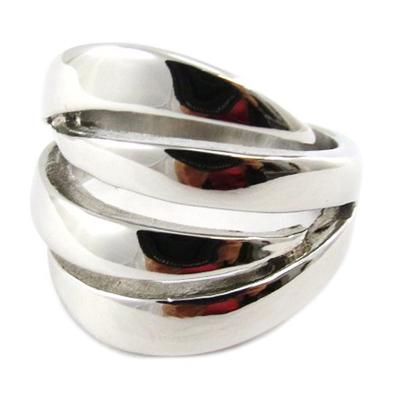 Steel Ring 'Choreography' - 20x17 Mm