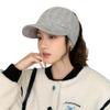 Korean Style Versatile Large Head Circumference Windproof Peaked Cap Fashion Casual Warm Baseball Hat for Women