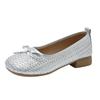 Autumn Bow Shallow Lazy Shoes Women's Flat-soled Women's Shoes Small Fragrant Single Shoes Women's Doudou Shoes