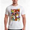 Cartoon Chickens Tshirt Summer Casual Cotton Tee Oversized Streetwear Tops Vintage Graphic Print Loose Fit Short Sleeve