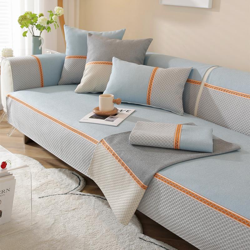 Чехол для дивана из хлопка и льна — фото 8